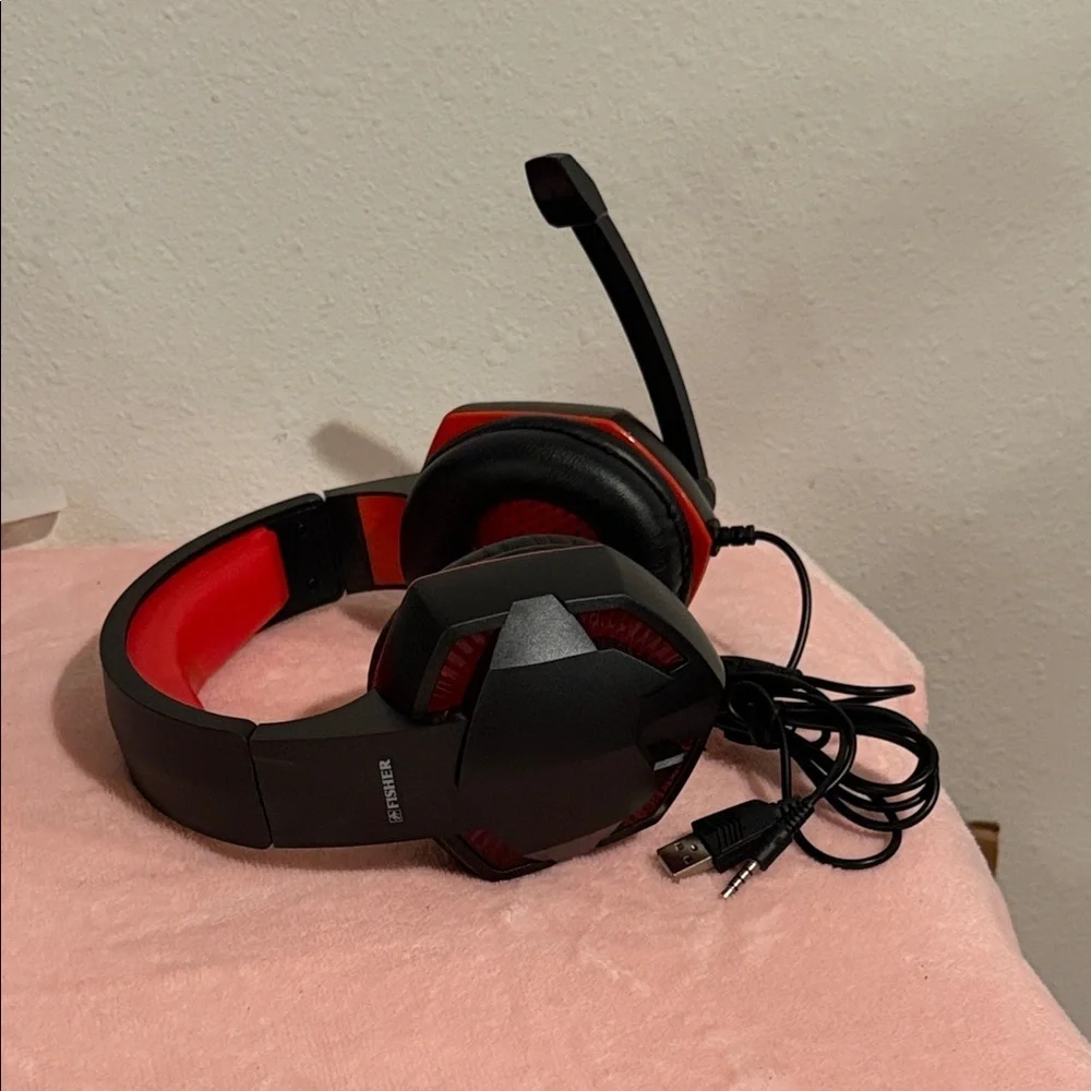 Hype Red and Black Gaming Headset